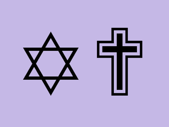 Star of David and a Cross